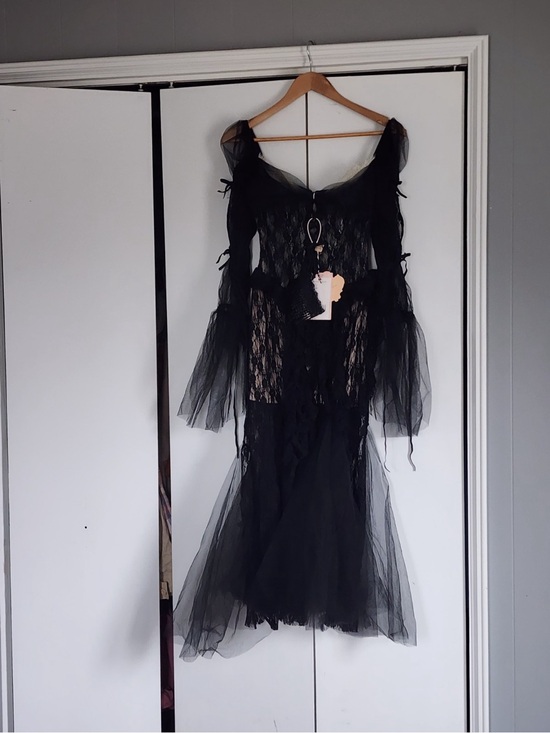Lace Made Dresses & Skirts - The Lost Fairytale Corset Black Lace Dress